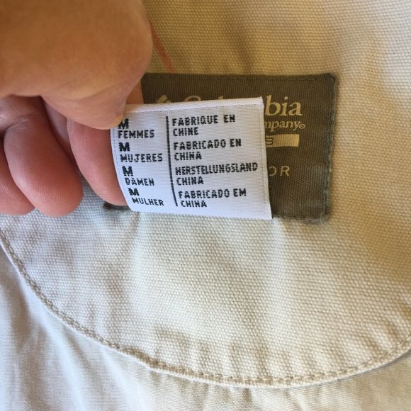Columbia jacket hiking layer stone washed cloth Utility M - Picture 8 of 16